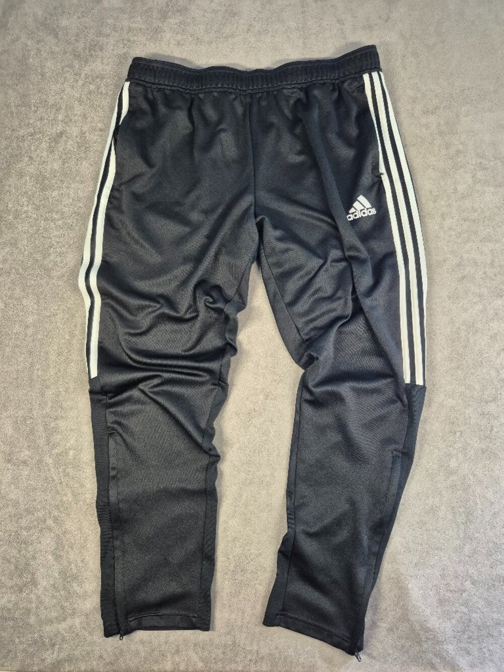 Adidas Aeroready Track Pants Mens XXL 3 Stripes Ankle Zip